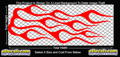 FLM705 Flame Decal