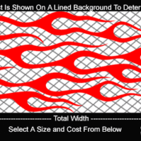  FLM707 Flame Decal