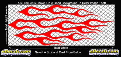 FLM707 Flame Decal