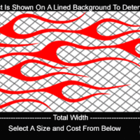 FLM708 Flame Decal