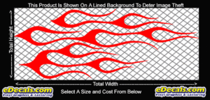 FLM708 Flame Decal