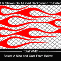  FLM709 Flame Decal