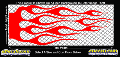FLM709 Flame Decal