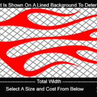 FLM711 Flame Decal