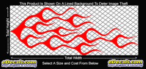 FLM712 Flame Decal