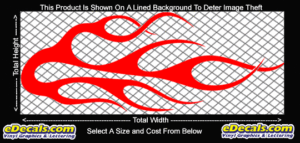 FLM713 Flame Decal