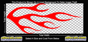 FLM714 Flame Decal