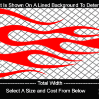  FLM715 Flame Decal
