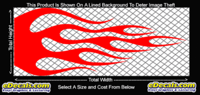 FLM715 Flame Decal