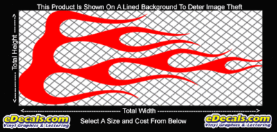 FLM718 Flame Decal