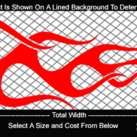  FLM719 Flame Decal