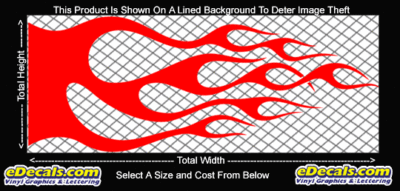 FLM720 Flame Decal