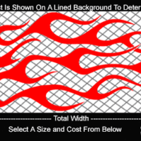  FLM724 Flame Decal