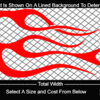  FLM725 Flame Decal