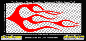 FLM725 Flame Decal