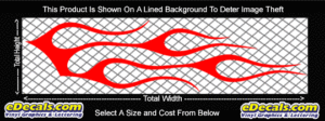 FLM726 Flame Decal