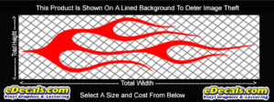 FLM728 Flame Decal