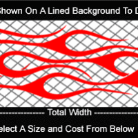  FLM729 Flame Decal