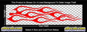FLM729 Flame Decal