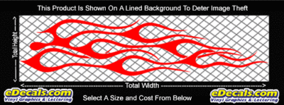 FLM729 Flame Decal
