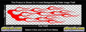 FLM730 Flame Decal