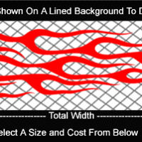  FLM731 Flame Decal