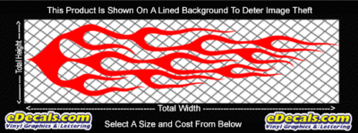 FLM731 Flame Decal