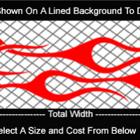  FLM732 Flame Decal