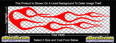 FLM732 Flame Decal