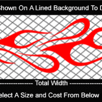  FLM734 Flame Decal