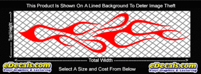 FLM734 Flame Decal