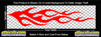 FLM735 Flame Decal