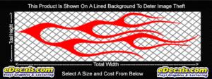 FLM737 Flame Decal