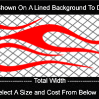  FLM738 Flame Decal