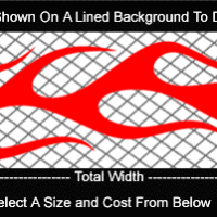  FLM741 Flame Decal