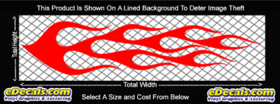 FLM743 Flame Decal