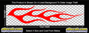 FLM744 Flame Decal