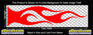 FLM745 Flame Decal