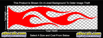 FLM745 Flame Decal