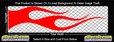 FLM746 Flame Decal