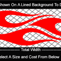  FLM747 Flame Decal