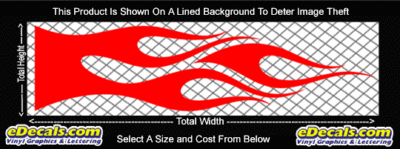 FLM747 Flame Decal