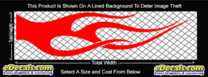 FLM750 Flame Decal