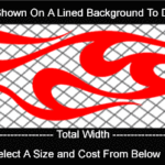 FLM752 Flame Decal
