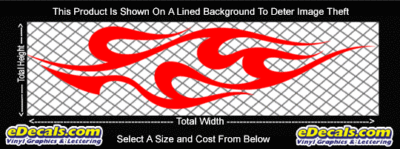 FLM752 Flame Decal