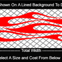  FLM754 Flame Decal