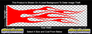 FLM754 Flame Decal