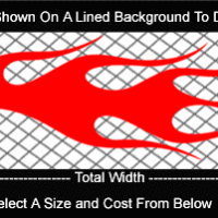  FLM755 Flame Decal