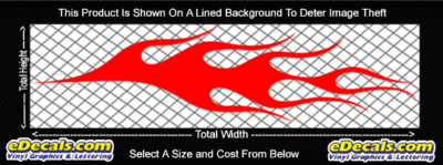 FLM755 Flame Decal