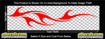 FLM756 Flame Decal